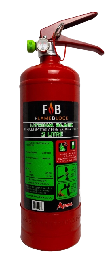 lithium black 2lt extinguisher